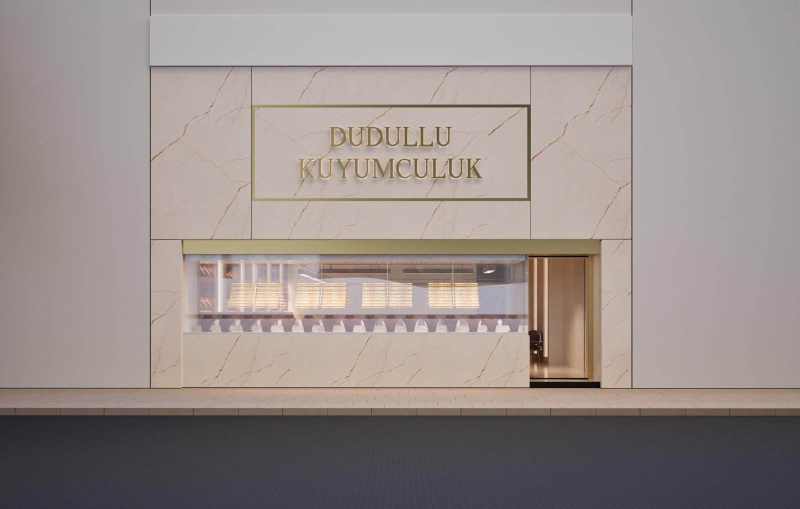 Modern kuyumcu mağazası tasarımı